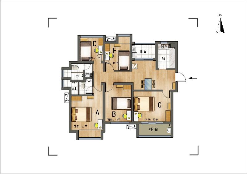 吴中区-阳光天地20幢-北卧-飘窗