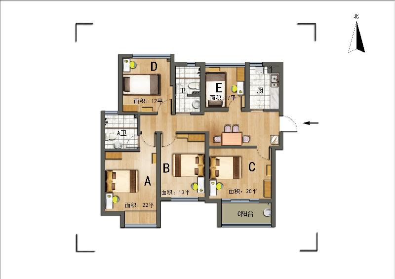 吴中区-阳光天地20幢-北卧