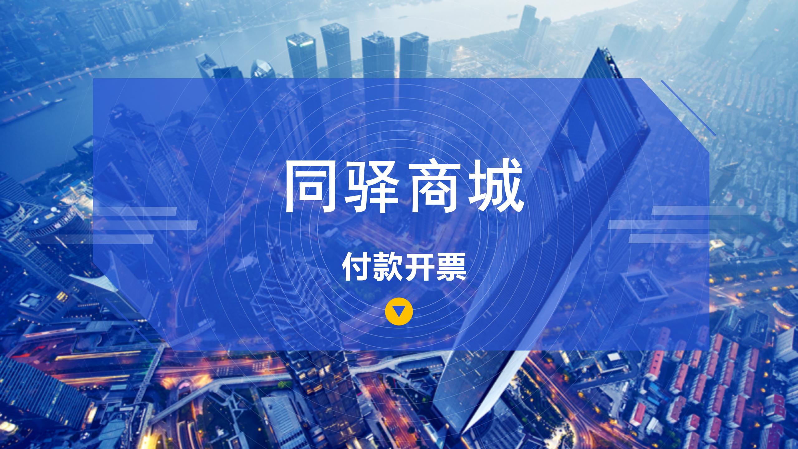 同驿商城——付款开票